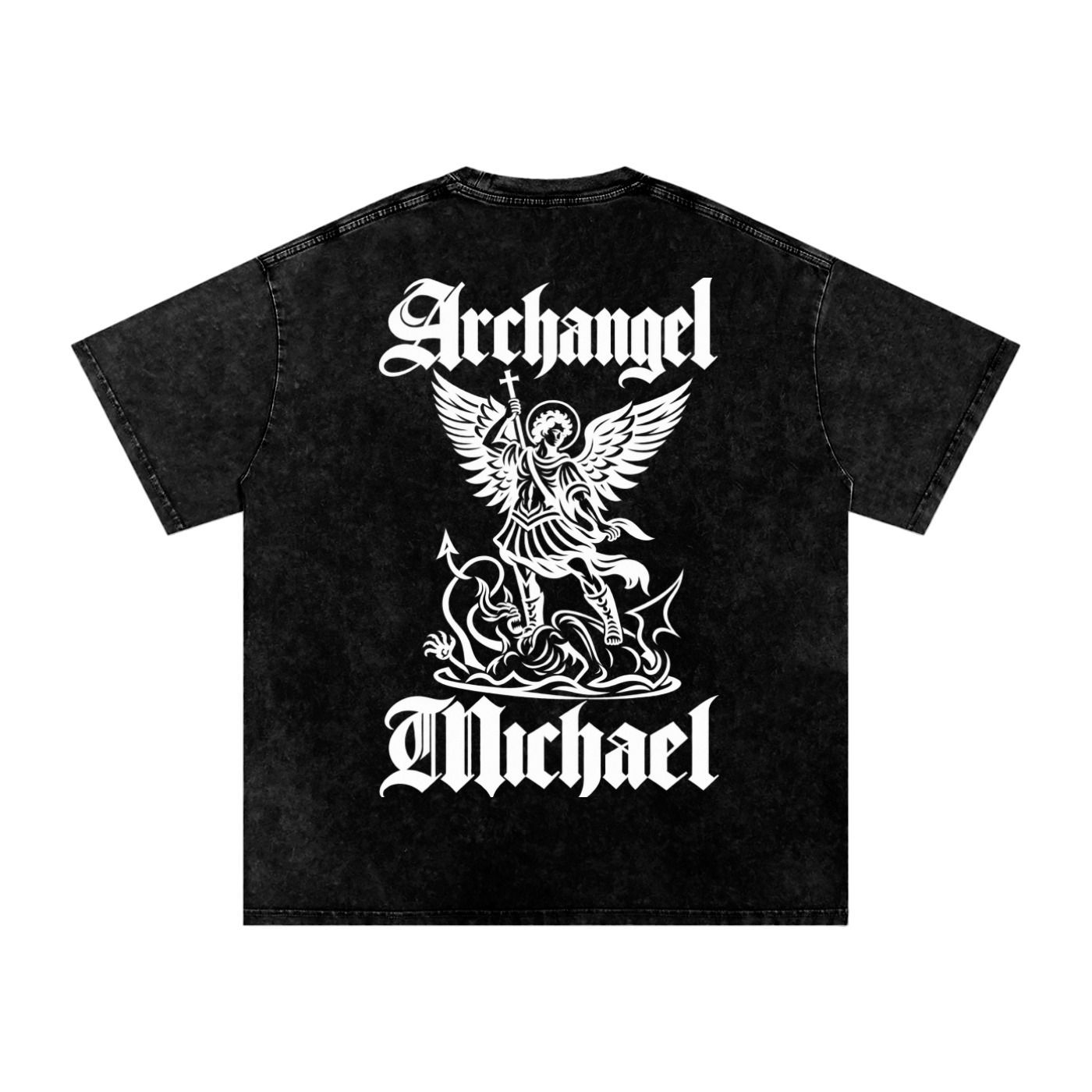 Archangel Micheal Vintage Washed Shirt